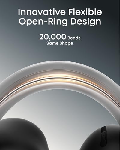 Soundcore AeroClip by Anker Open Ear Earbuds, Clip On Earbuds, Open Ring - color: Midnight