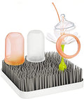 Boon Grass Plastic Drying Rack - Modern Countertop Baby Bottle Organizer - 9.75 x 9.88 x 3.0 inches - Gray - color: Gray