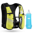 MIER Running Hydration Vest for Women Men, 500ml Soft Flask & Phone Holder - color: Neon Yellow, size: Medium-Large