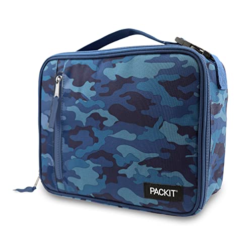 PackIt Freezable Classic Lunch Box, Blue Camo - color: Blue Camo
