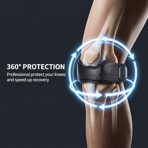 2 Pack Patella Band Support Silicone Patellar Tendon Support Strap