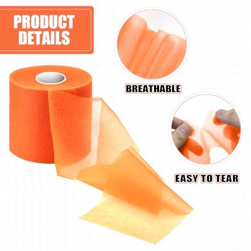 2.75 Inch 30‑Yard Orange Athletic Pre‑Wrap Tape - color: Orange