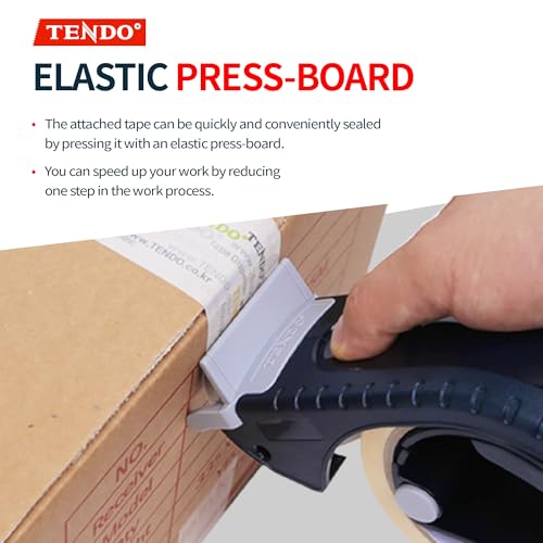 TENDO° SY-223 Tape Label Dispenser: Ergonomic, Economic, Environmental Solution with 10° Sloped Blades, Compatible with 1.77-2'' Tapes