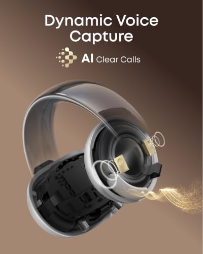 Soundcore AeroClip by Anker Open Ear Earbuds, Clip On Earbuds, Open Ring - color: Champagne Mist