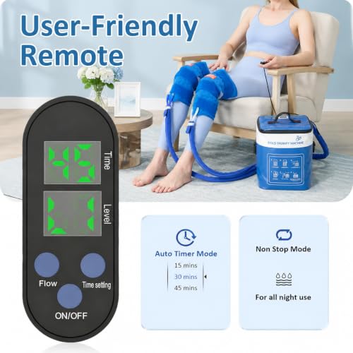 Cold Therapy Machine for Knees After Surgery with Two Knee-Specific Pad