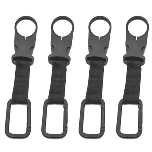 4 Pcs Water Bottle Buckle Clip – Nylon Webbing Hanging Holder for Outdoor Camping & Hiking, Secure Bottle Attachment for Backpacks, Bags, Belts, Easy Clip-On Design