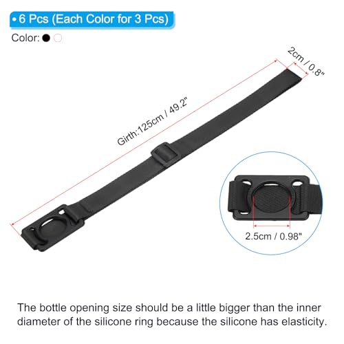 PATIKIL Water Bottle Lanyard - color: Black/White