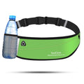 SooGree Slim Running Belt Fanny Packs for Women Men,Water Bottle Holder Hydration Fanny Pouch,Waterproof Sport Waist Pack with Reflective Strip,Runner Belt Bag for Running Cycling Camping Gym (Green) - color: Green
