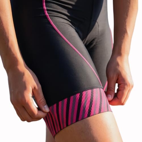 SLS3 Triathlon Suits Women - Sleeveless Pro Trisuit with Comfy Tri Chamois - color: Sky Pink, size: Large