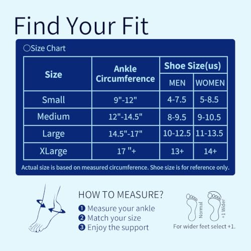 Adjustable Foot Socks, Ankle Brace Compression Support Sleeve with Silicone Gel, Arch Support - Boosts Recovery from Joint Pain, Sprain, Plantar Fasciitis (2pack/Black/L) - size: L