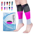 Doc Miller Calf Compression Sleeve 20-30 mmHg for Men & Women, 1 Pair - color: Black.Pink.Gray, size: Small