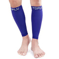 TOFLY Calf Compression Sleeve 20-30mmHg 1 Pair Footless For Men & Women - color: Navy Blue, size: Large (1 Pair)