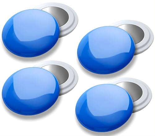 4 Race Bib Magnets for Runners, Race Bib Clips, No Pins, Blue - color: Blue