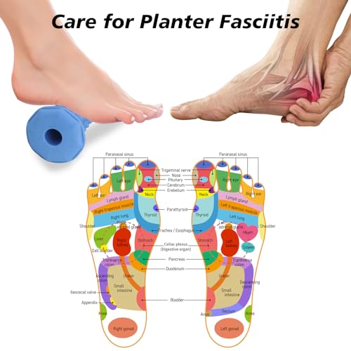 Blue Foot Massager Roller for Plantar Fasciitis, Arch Heel Pain Relief - color: 1-piece Blue