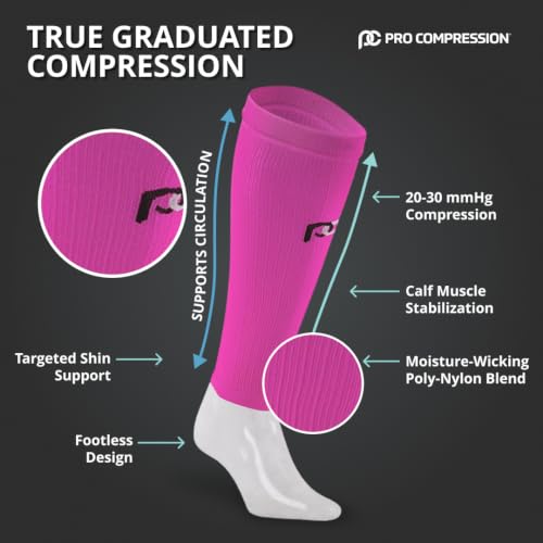 Compression Calf Sleeves, Lavender/Purple