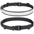BSEEN LED Running Waist Belt - USB Rechargeable Reflective Glowing LED Waistband, Flashing Safety Light Belt for Runners, Joggers, Walkers, Pet Owners, Cyclists - color: RGB-S(90cm)