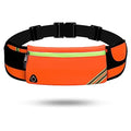 USHAKE Running Belt Fanny Pack for Women & Men, Phone Holder Waist Bag - color: Orange