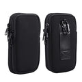 Dual Layer Universal Neoprene Cell Phone Sleeve, Zip Wallet Belt Loop Holster for iPhone 17 16 15 14 13 12 11 Pro Max Samsung Galaxy A17 16 S26 Ultra Google Pixel 10 Pro XL OnePlus 15 (Black) - color: Black