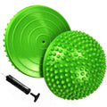 2PCS Hedgehog Balance Pods, Half Ball Balance Trainer with Pump - color: Green