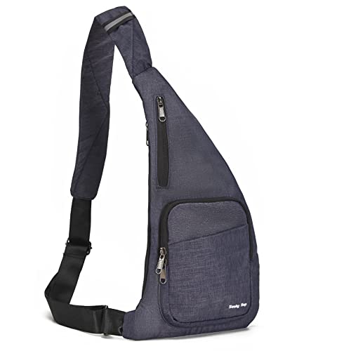 Seoky Rop Sling Bag Slim Personal Purse Pocket Small Crossbody Chest Bag - color: Blue-2, size: Small