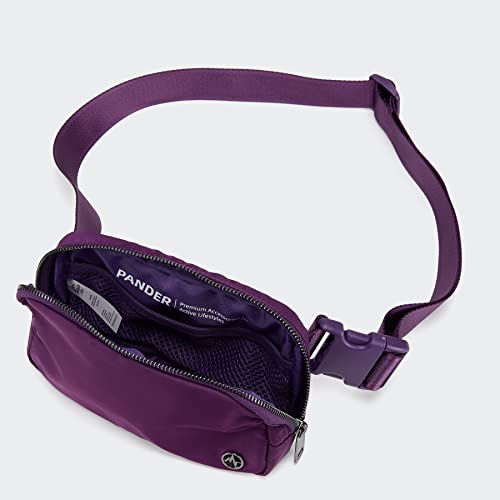 Pander Crossbody Belt Bag for Women and Men, Travel and Everyday Use - color: Dark Magenta