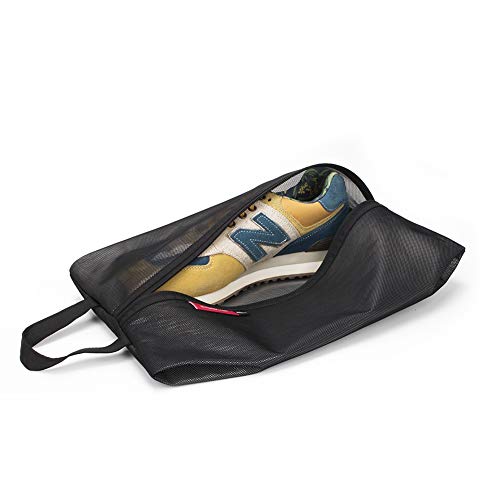 pack all Shoe Bag for Travel, Water-Resistant Shoe Pouch for Sports - color: Black, style: 1 Pack