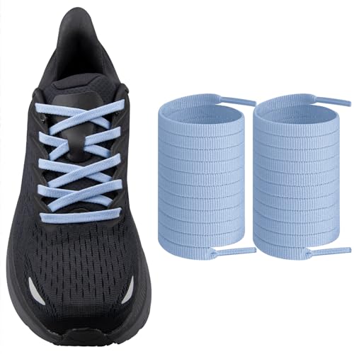 Endoto Shoe Laces for Hoka Replacement Shoelaces Strings - color: Blue Fog, size: 55 Inch (139.7 cm)