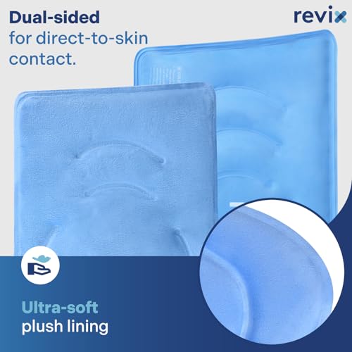 REVIX Extra Large Knee Ice Pack Wrap, Gel Cold Compress Around Entire Knee - color: Blue-xl