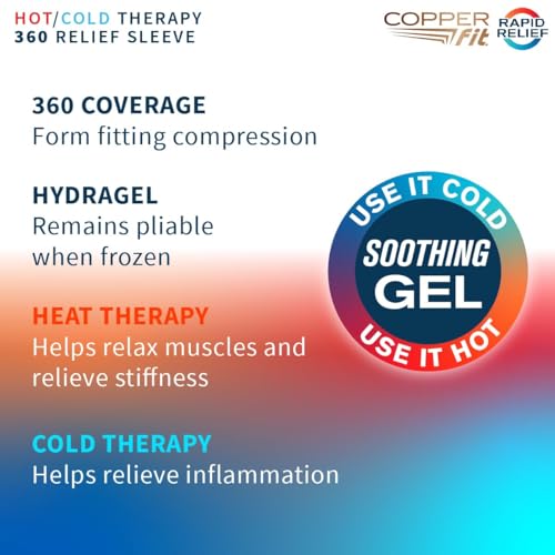 Copper Fit 360 Freeze Compression Sleeve (Small/Medium) - size: Small/Medium