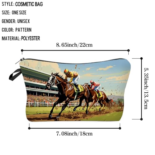 Livel lhood Kentucky Horse Race Cute Small Makeup Bag
