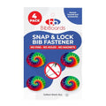 BibBoards bibSNAPS Race Bib Clips, Tie Dye, 4 Pack - color: Tie Dye