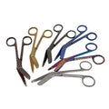 Bandage Scissors 5.5" Long Set of 6 Nurse Vet Tech Gift Made of Stainless Steel with Colorful Patterns First Aid Used For Cutting Gauze Tape Clothing Bandages Vet Wrap Adhesive Removal (Set 11) - style: Set 11