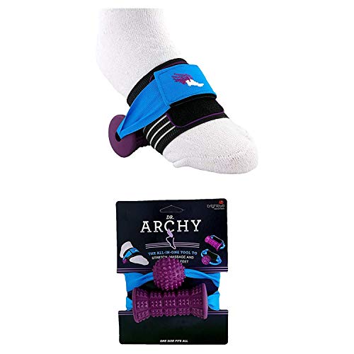 Plantar Fasciitis Foot Roller by Dr. Archy – Multi-Function Massager Tool Relieves Plantar Fasciitis, Heel Spur, Aching Arch, Tired Feet and Heel Pain - Reflexology Trigger Point Tension Release