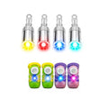 Dog Shoes LED Light, Clip-On Safety LED Light for Pet Boots, Night Visibility Shoe Light, Waterproof Glowing Accessory for Dog Shoes, Halloween Light Up Pet Shoe Light (Rainbow Flash, 4)