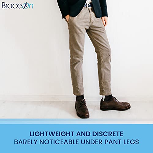 Brace On Swedish Deluxe Polyethylene AFO Brace for Foot Drop, Adult - style: Men Left