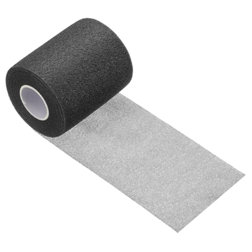 Pre Wrap Tape, Non-Slip Grip Cushion Wrap Prewrap Athletic Tape Fitting for (Tennis- Badminton - Pickleball - Sports) - color: Black