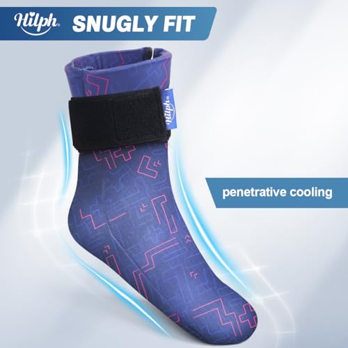 Hilph Bundle Forefoot Toes Gel Ice Pack and Foot Gel Ice Pack Sock for Pain Relief