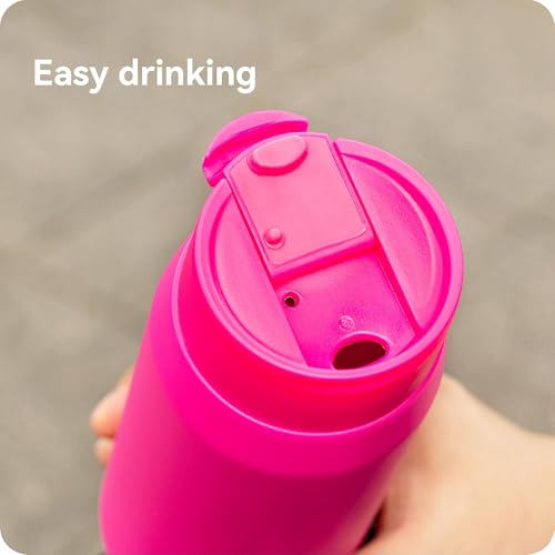 Flip Lid Replacement for Hydro Flask 12 16 18 20 32 40 64 oz Wide Mouth - color: Rose 1Pack