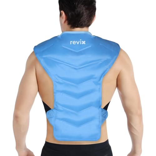 REVIX Large Ice Pack for Back & Shoulder, Reusable Gel Cold Wrap, Blue - color: Blue