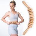 Body Back Wooden Curved Therapy Roller, Massage Tool for Muscle Pain Relief - size: Curved