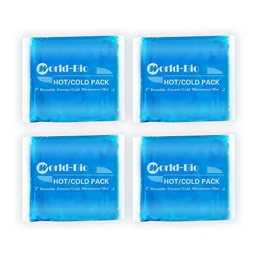 Reusable Gel Ice Packs, 4 Pack, 5.1" x 6.5" - style: 5.1" x 6.5" 4 packs