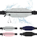 Running Belt Fanny Pack for Men and Women Slim Running Bag Phone Holder Runner Money Belt Running Essentials Workout Fitness - color: Grey