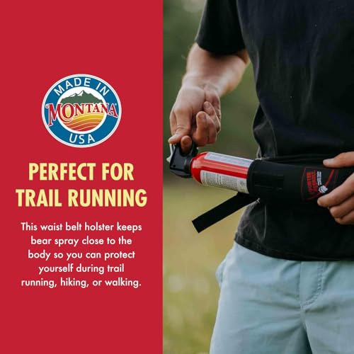 Counter Assault Waist Holster - Bear Spray Holster for Trail Runner - Water Bottle Holder - Outdoor Gear - Hiking & Running Essentials - size: Large/Xlarge (Pack of 1)
