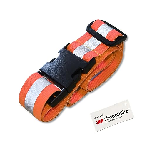 Salzmann Multi-Purpose Reflective Running Belt | Adjustable Hi Vis Strap - color: Orange