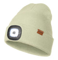 LED Beanie with The Light, Unisex Gifts for Men Dad Husband Him - color: Beige