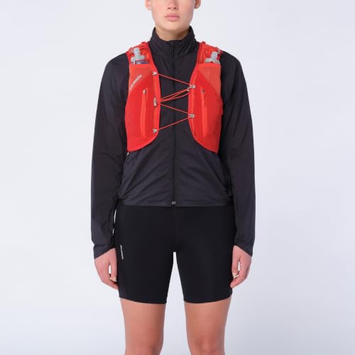 Salomon Unisex Advance Skin 12 | 12 Liter Hydration Trail Running Vest - color: Flame Scarlet/Haute Red, size: Small