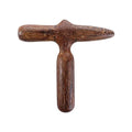 Leadigol Foot Massage Tool,Beauty Tools Trigger Point Foot Massage Sandalwood Acupuncture Acupoint Stick Cross Hammer Thin Face Chin Wooden Deep Tissue Massager,Manual Foot Massager(Wings Wood)
