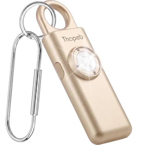 Thopeb Personal Safety Alarm for Women – Upgraded Rechargeable - color: Metallic Rose