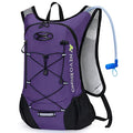 Lightweight Hydration Backpack, Running Backpack with 2L Water Bladder - color: Purple