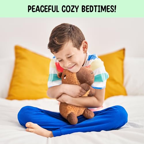 Happy Fuel Capybara Microwavable & Weighted Stuffed Animals -1.5 Lbs Unscented Heating Pad for Period Cramps Pain Relief and Anxiety, Cute Capybara Plush Toys Gifts for Women Girls Adults and Kids - color: Capybara